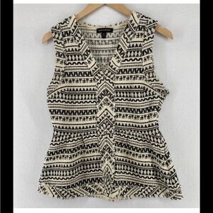 Banana Republic Chunky peplum Vest Size 0